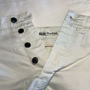 Acne Studios Men’s Off-White Cotton Carpenter Pants. Great Condition.